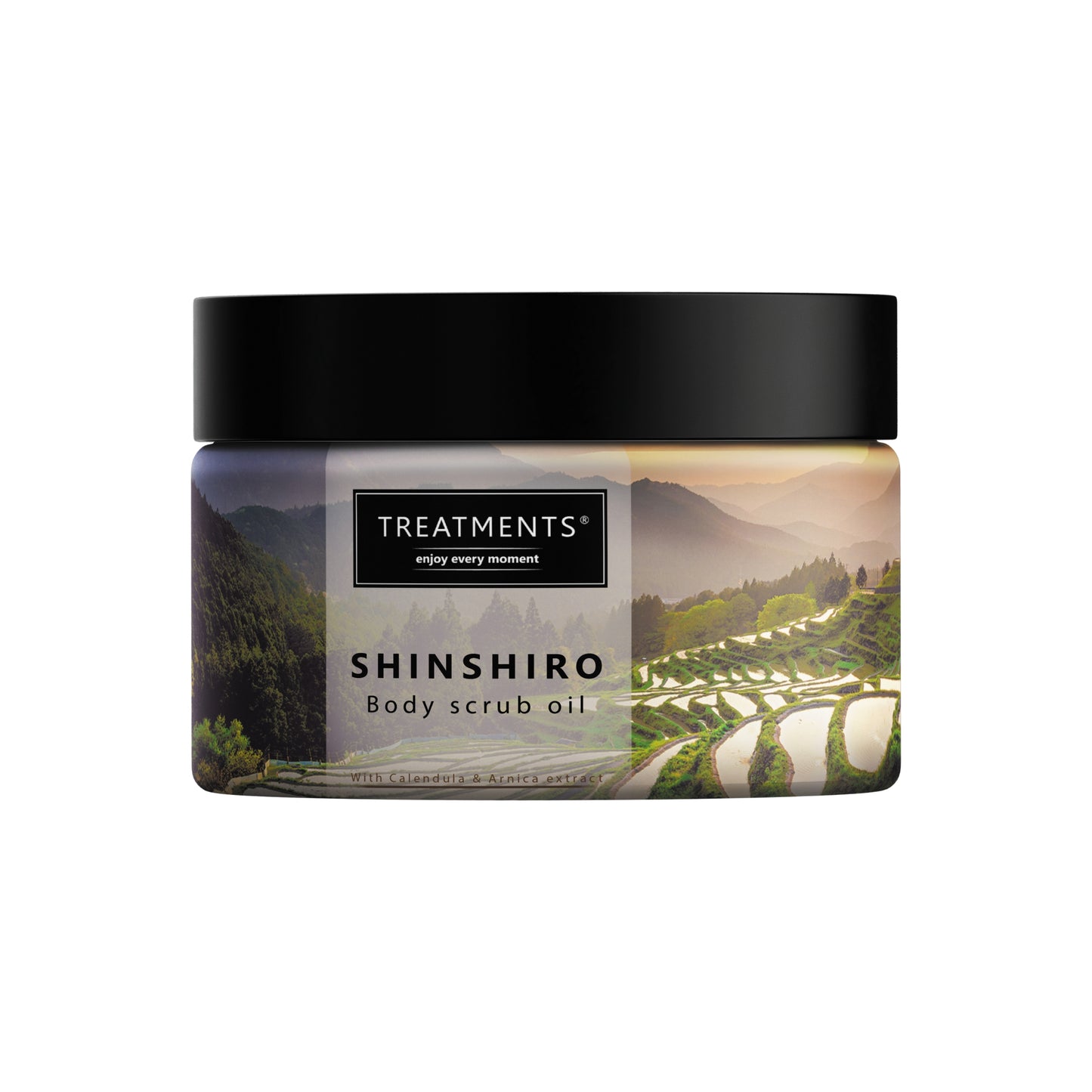 Shinshiro Body Scrub Oil – 500g | Sea Salt & Softening Botanical Oils