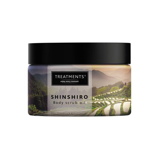 Shinshiro Body Scrub Oil – 500g | Sea Salt & Softening Botanical Oils