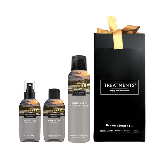 Shinshiro Small Gift Box | Bed Mist, Body Oil & Shower Gel