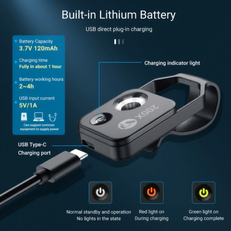 200X Zoom Mobile Microscope Lens with LED Light – Explore the Micro World Anytime, Anywhere